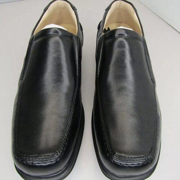 NEW ARENI ONE Pilgrim Allure Dress Shoes Black Leather Uniform Size 8 EE Wide main image 4
